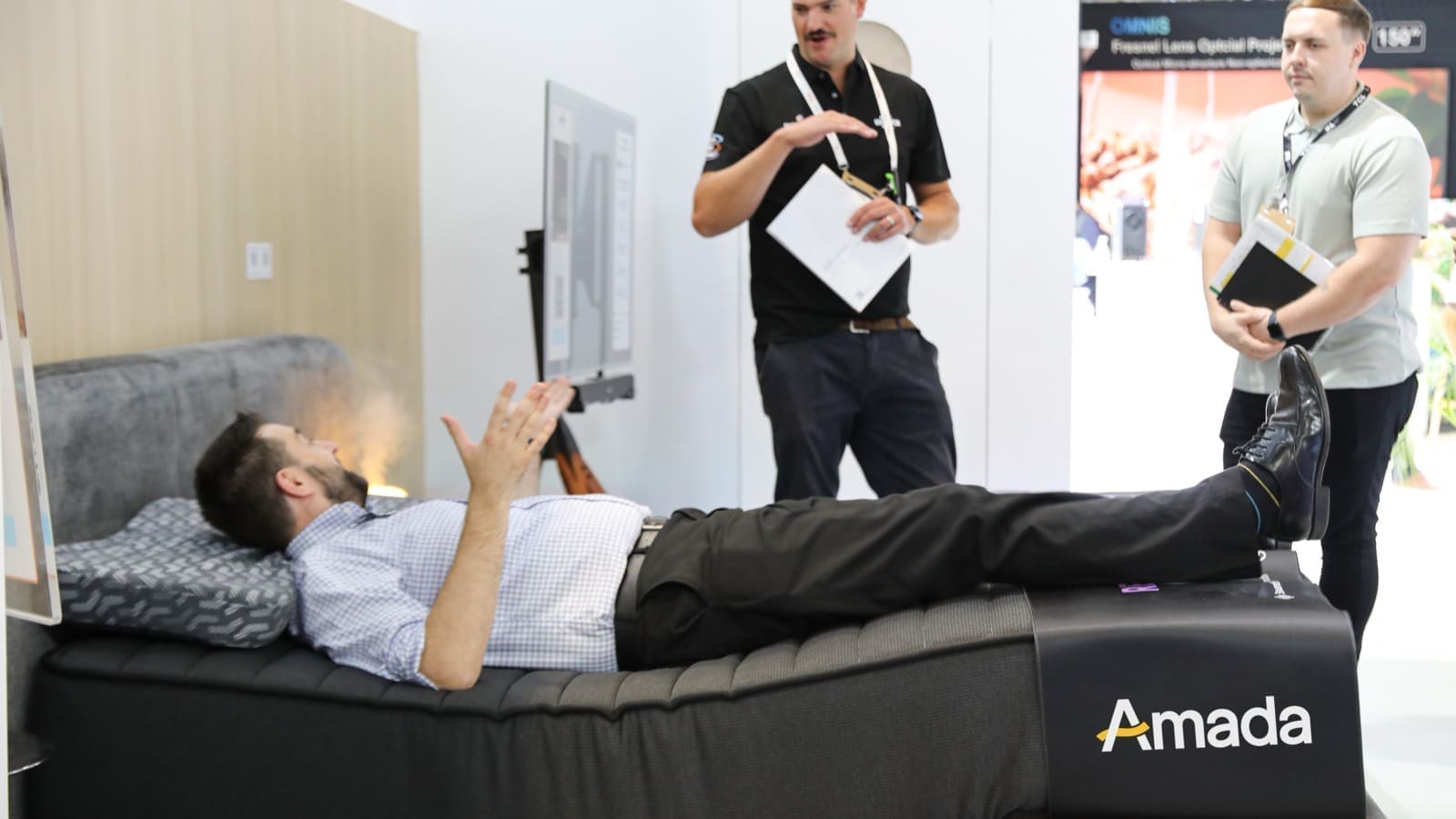 Amada's Smart Comfort Home: App-Controlled Beds and a Sofa With a Fridge
